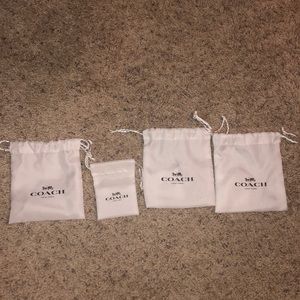 Brand new empty coach jewelry pouches BUNDLE